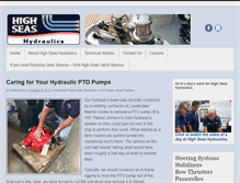 Tablet Screenshot of highseashydraulics.com